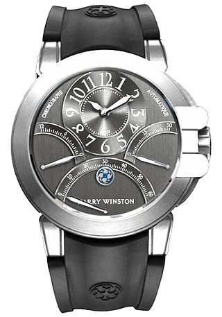 Review Harry Winston Ocean Triple Retrograde Chronograph 400-MCRA44WW watch Replica